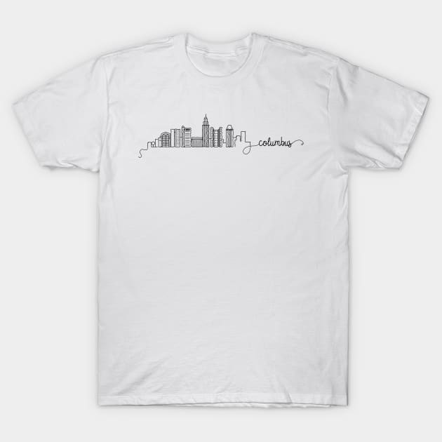 Columbus City Signature T-Shirt by kursatunsal